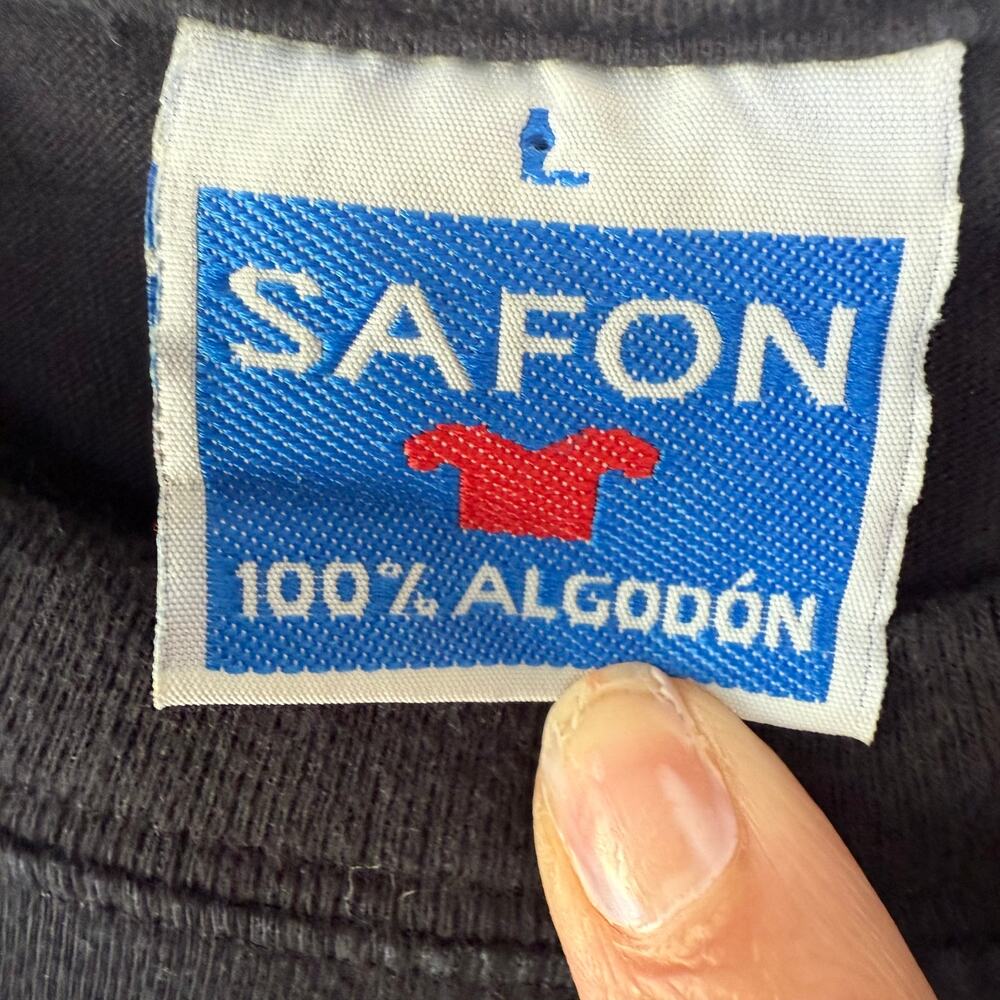 Safon España Flamenco size L Black T-Shirt - Picture 2 of 7